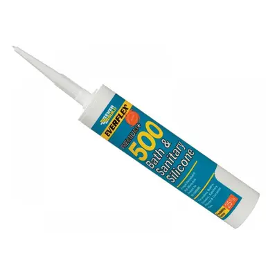 Everbuild Sika 484838 500 Bath & Sanitary Silicone Sealant Manhattan Grey 290Ml