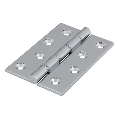 Timco 234412 Double Stainless Steel Washered Hinges - Solid Brass - Polished Chrome 102 X 67