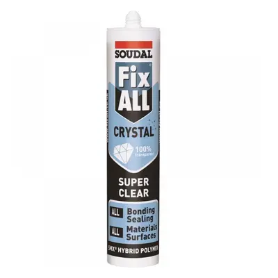 Soudal Fix All® Crystal Crystal Clear 290Ml cartridge 15