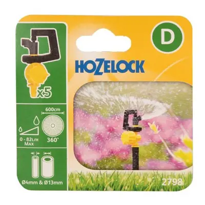 Hozelock 100-001-391 2798 Adjustable 360° Mini Sprinkler (Pack 5)