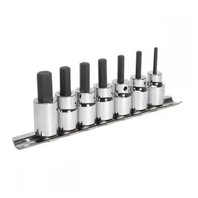 Sealey AK62253 Hex Socket Bit Set 7Pc 3/8inSq Drive Metric