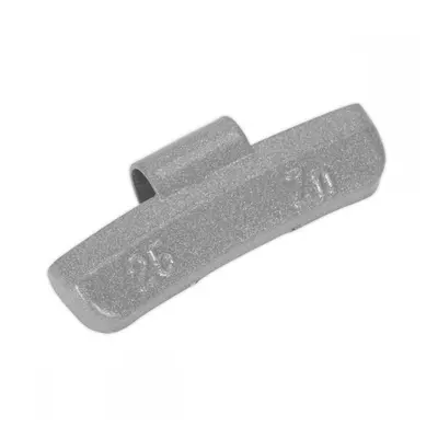 Sealey WWAH25 Wheel Weight 25G Hammer-On Plastic Coated Zinc For Alloy Wheels Pack Of 100