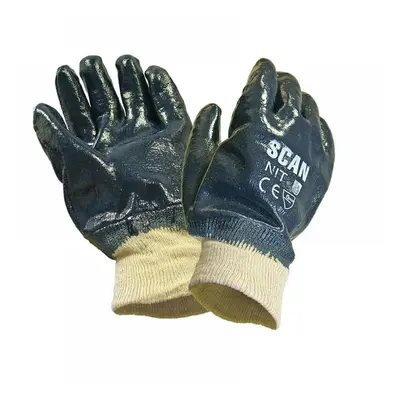 Scan 2301 Nitrile Knitwrist Heavy-Duty Gloves