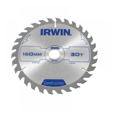 Irwin® 1897192 Construction Circular Saw Blade 160 X 20Mm X 30T Atb