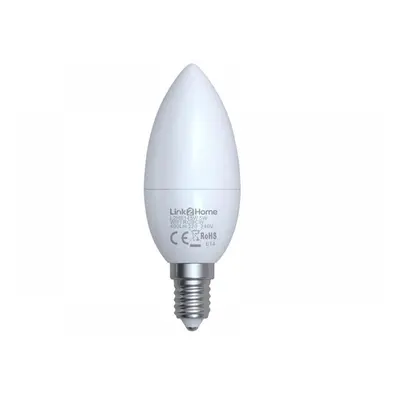 Link2Home L2HE145W Wi-Fi Led Ses (E14) Opal Candle Dimmable Bulb White + Rgb 400 Lm 5W