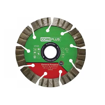 Coreplus CORDBGP125 Gp125 General-Purpose Hybrid Turbo Diamond Blade 125Mm