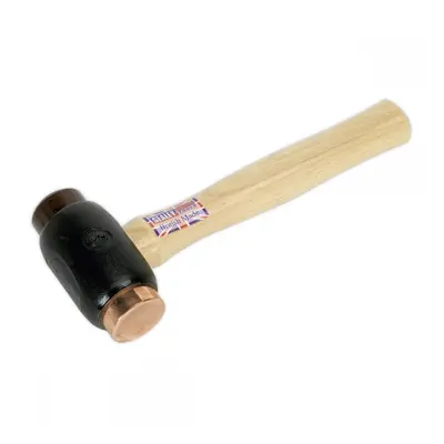 Sealey CRF35 Copper/Rawhide Faced Hammer 3.5Lb Hickory Shaft