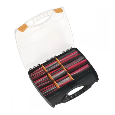 Sealey HSTAL261MC Heat Shrink Tubing Assortment 261Pc Mixed Colours Adhesive Lined 100 & 150Mm