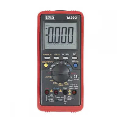 Sealey TA203 Digital Automotive Multimeter 15-Function Bar Graph/Pc Link