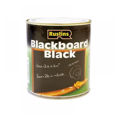 Rustins BLAB500 Quick Dry Blackboard Black 500Ml