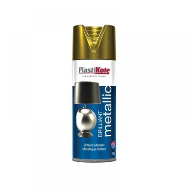 Plastikote 440160 Brilliant Metallic Spray Gold 400Ml