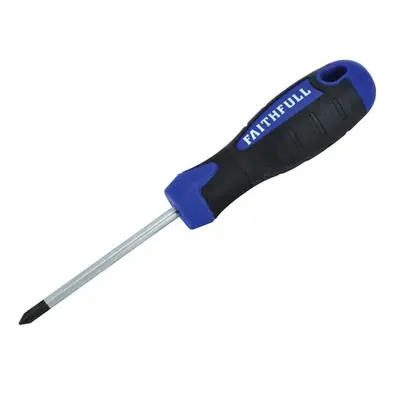 Faithfull Soft Grip Screwdriver Phillips Tip Ph1 X 75Mm