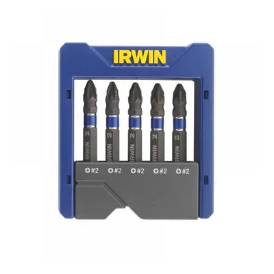 Irwin® 1923435 Pozidriv Impact Screwdriver Pocket Bit Set 5 Piece