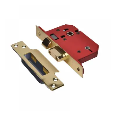 Union Y22WCS-PB-2.5 Strongbolt 22Wcs Mortice Bathroom Lock Polished Brass 68Mm 2.5In Visi