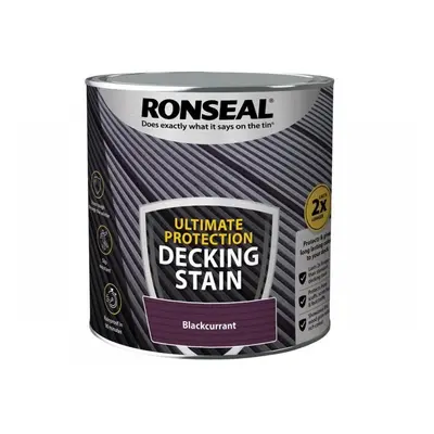 Ronseal 39219 Ultimate Protection Decking Stain Blackcurrant 2.5 Litre