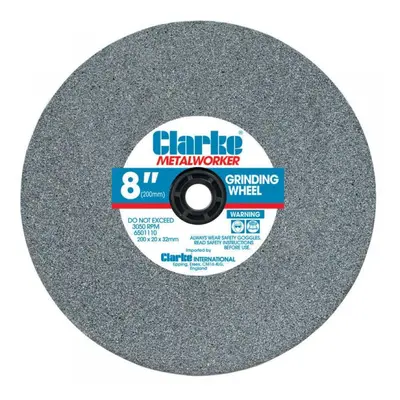 Clarke 6501048 8in/200Mm Fine Grit Grinding Wheel / 32Mm Bore