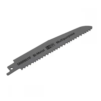 Sealey SRBRB611F Reciprocating Saw Blade Multipurpose 150Mm 5-8Tpi - Pack Of 5