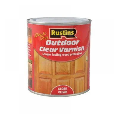 Rustins EAVG500 Exterior Varnish Clear Gloss 500Ml