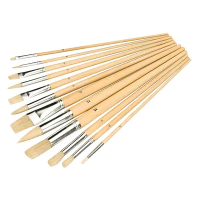 Silverline 282606 Artists Paint Brush Set 12Pce Mixed Tips Each 1