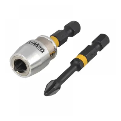 Dewalt DT70536T-QZ Impact Torsion Bits Ph2 X 50Mm (X2) And Magnetic Screwlock Sleeve