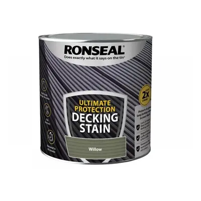 Ronseal 39223 Ultimate Protection Decking Stain Willow 2.5 Litre