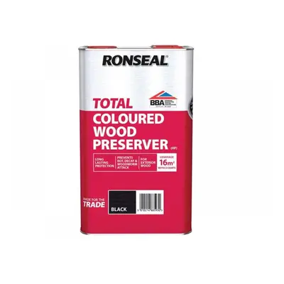 Ronseal 38593 Trade Total Wood Preserver Black 5 Litre