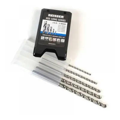 Reisser HSSGLSET5 Hss Long Series Drill Set (5Pc) 3.0-7.0Mm