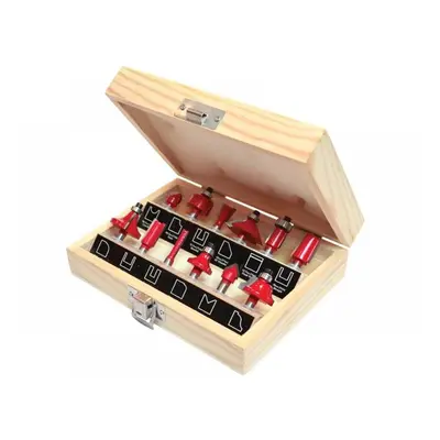 Faithfull 1/4In Tct Router Bit Set 12 Piece