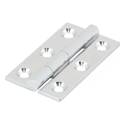 Timco 234329 Solid Drawn Hinge - Solid Brass - Polished Chrome 50 X 28