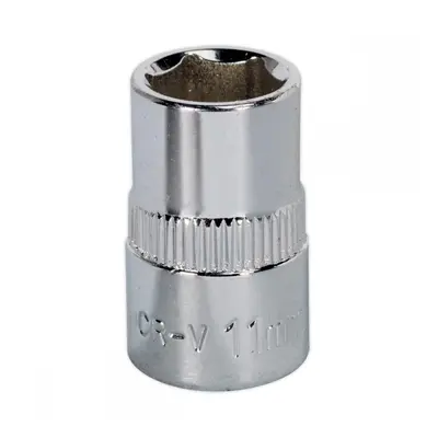 Sealey SP3811 Walldrive® Socket 11Mm 3/8inSq Drive Fully Polished