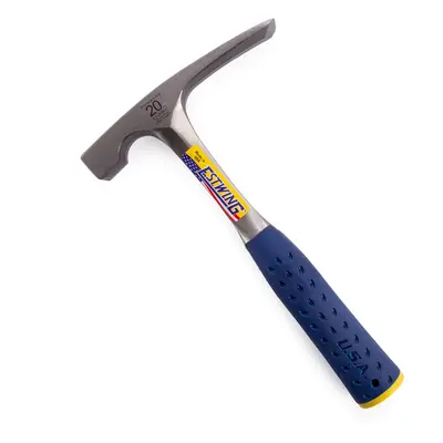 Estwing E3/20Blc Smooth Face Masons Brick Hammer With Vinyl Grip 20Oz