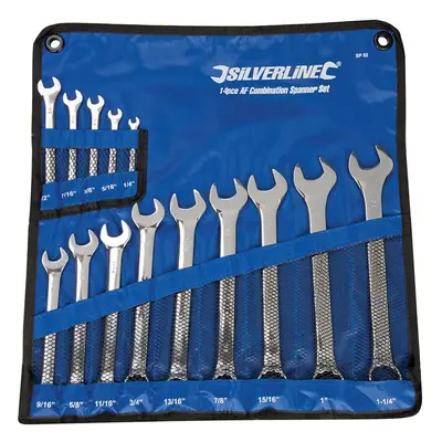 Silverline SP52 Combination Spanner Set 14Pce 1/4 - 1-1/4in Each 1