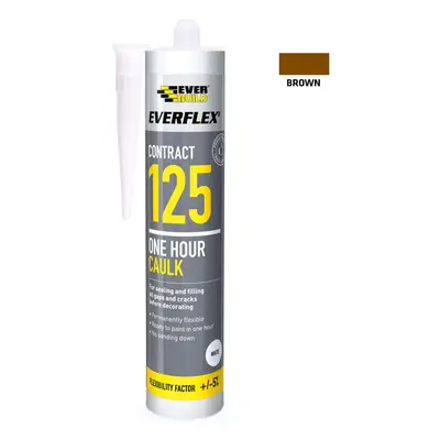 Everbuild 125 One Hour Caulk Brown C3