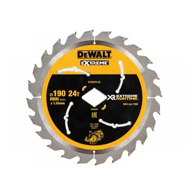 Dewalt DT40270-QZ Extreme Runtime Flexvolt Circular Saw Blade 190Mm X Diamond X 24T