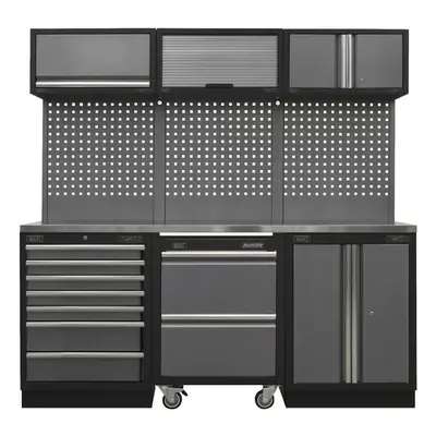 Sealey APMSSTACK12SS Superline Pro® 2.04M Storage System - Stainless Steel Worktop