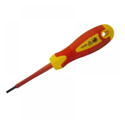 Faithfull Vde Soft Grip Screwdriver Parallel Slotted Tip 2.5 X 75Mm