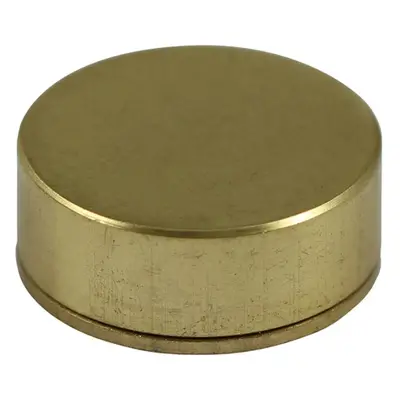 Timco TSC14SBP Threaded Screw Caps - Solid Brass - Satin 14Mm TIMpac 4