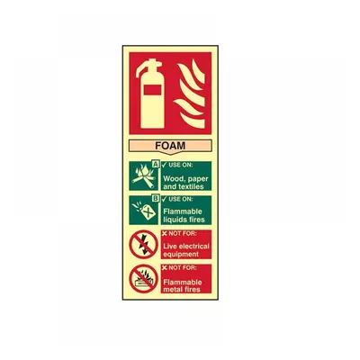 Scan 1591 Fire Extinguisher Composite Foam - Photoluminescent 75 X 200Mm