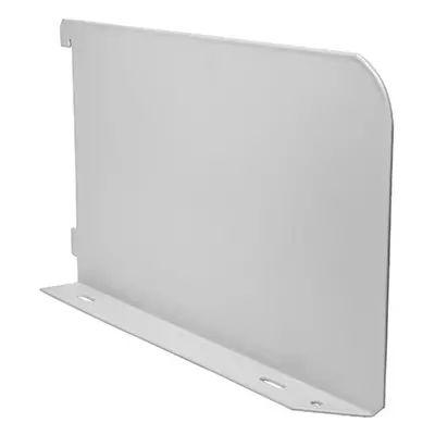 Timco 712101 Twin Slot Shelf End - White 250Mm