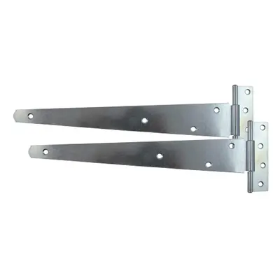 Timco MTH14Z Pair Of Medium Tee Hinges - Zinc 14in