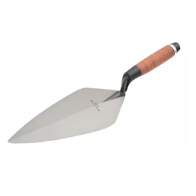 Marshalltown M3412L 34L Wide London Pattern Brick Trowel Leather Handle 12In