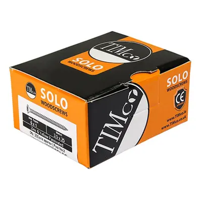 Timco 60130SOLOC Solo Chipboard & Woodscrews - Pz - Double Countersunk - Yellow 6.0 X 130 Box 10