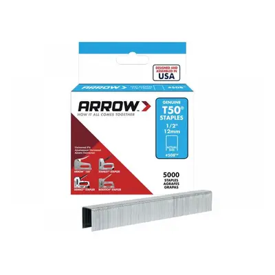 Arrow A508IP T50 Staples 12Mm (1/2In) (Bulk Pack 5000)