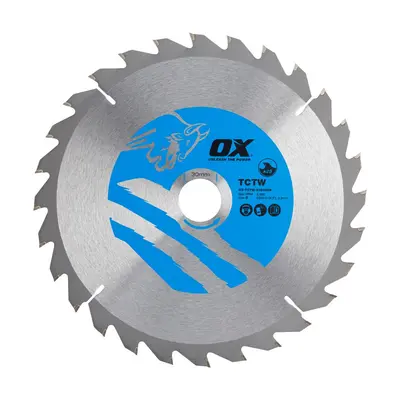 Ox Tools OX-TCTW-2353028 Ox Wood Cutting Circular Saw Blade 235/30Mm 28 Teeth Atb EA