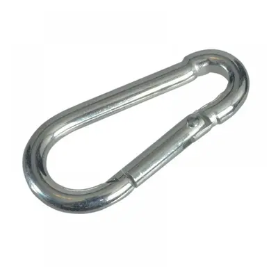 Faithfull Fire Brigade Snap Hook 4Mm Zinc Plated (Pack 4)