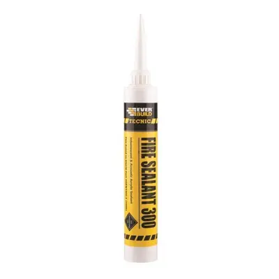 Everbuild Sika 486194 Tecnic Fire Sealant 300 Intumescent White 380Ml