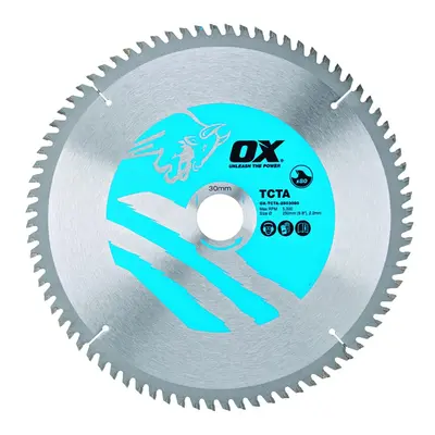 Ox Tools OX-TCTA-2503080 Ox Alu/Plastic/Laminate Cutting Circular Saw Blade 250/30Mm 80 Teeth Tc