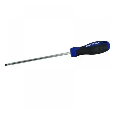 Faithfull Soft Grip Screwdriver Parallel Slotted Tip 5.5 X 150Mm