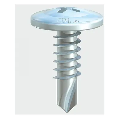 Timco 00016WHSD Metal Construction Sheet & Framing Screws - Ph - Wafer - Self-Drilling - Zinc 4.