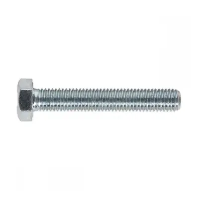 Sealey SS1275 Ht Setscrew M12 X 75Mm 8.8 Zinc Pack Of 10